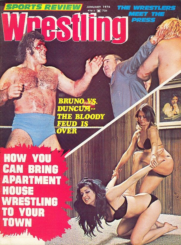 Sports Review Wrestling January 1976 Magazine PWcatalog