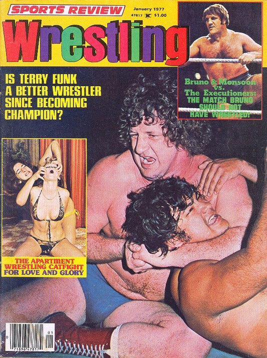 Sports Review Wrestling January 1977 Magazine PWcatalog