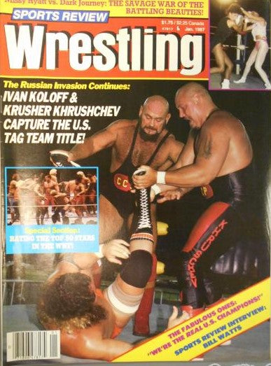 Sports Review Wrestling January 1987 Magazine PWcatalog