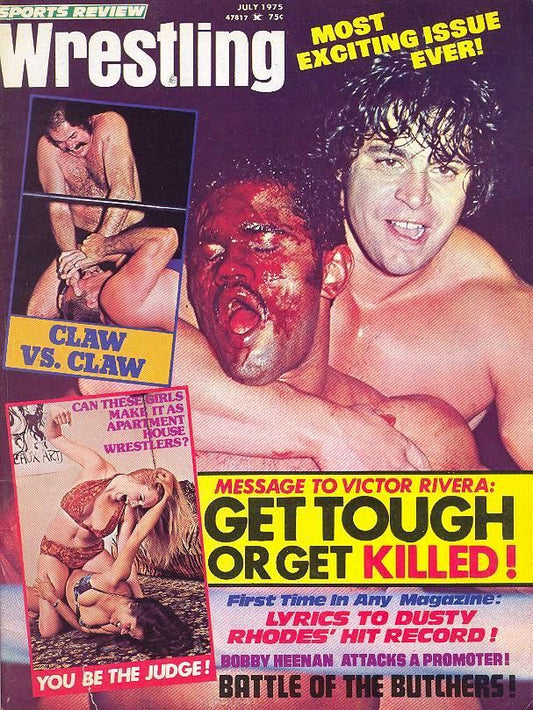 Sports Review Wrestling July 1975 Magazine PWcatalog