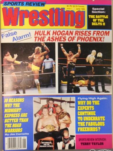 Sports Review Wrestling June 1986 Magazine PWcatalog