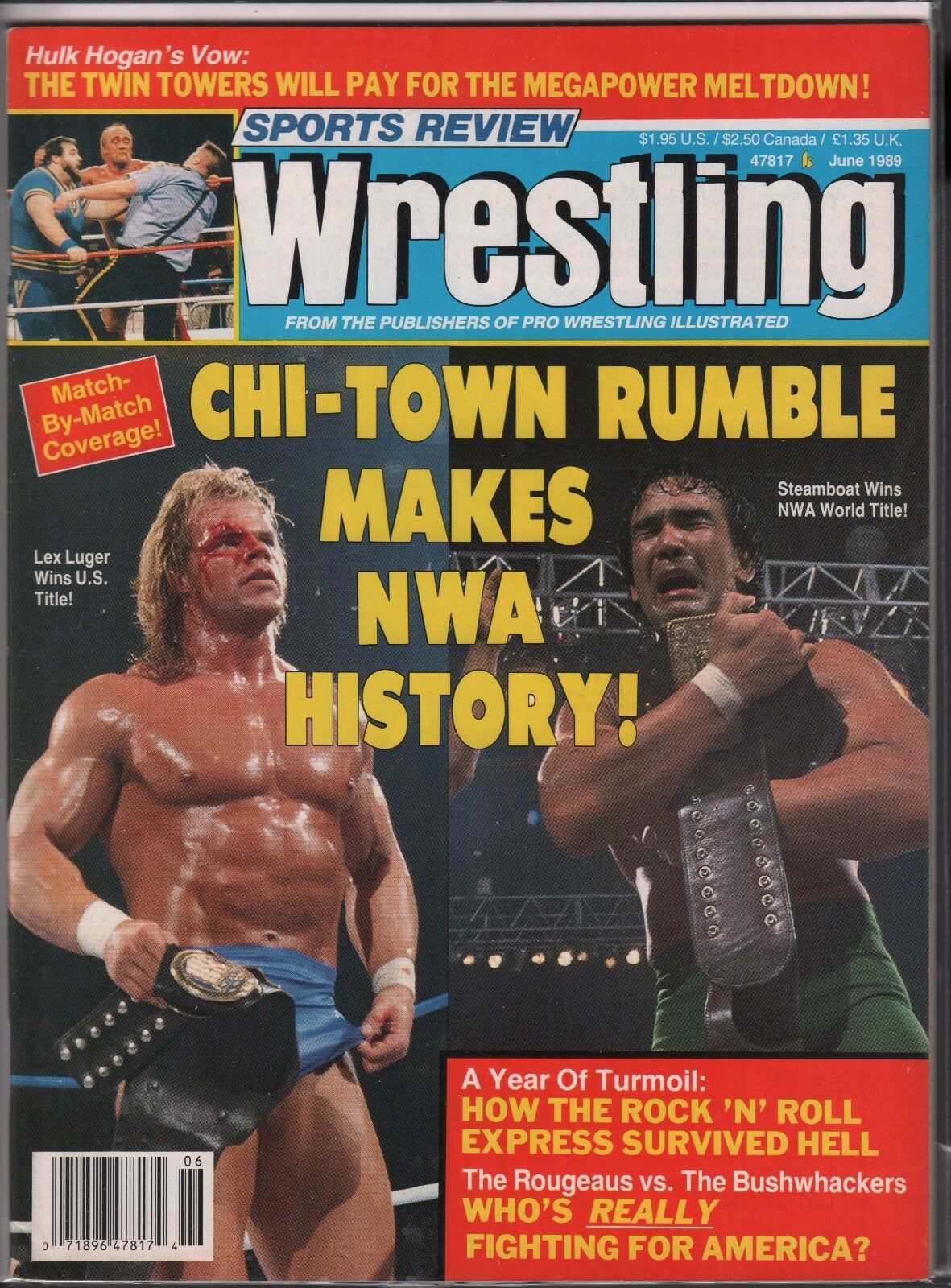 Sports Review Wrestling June 1989 Magazine PWcatalog