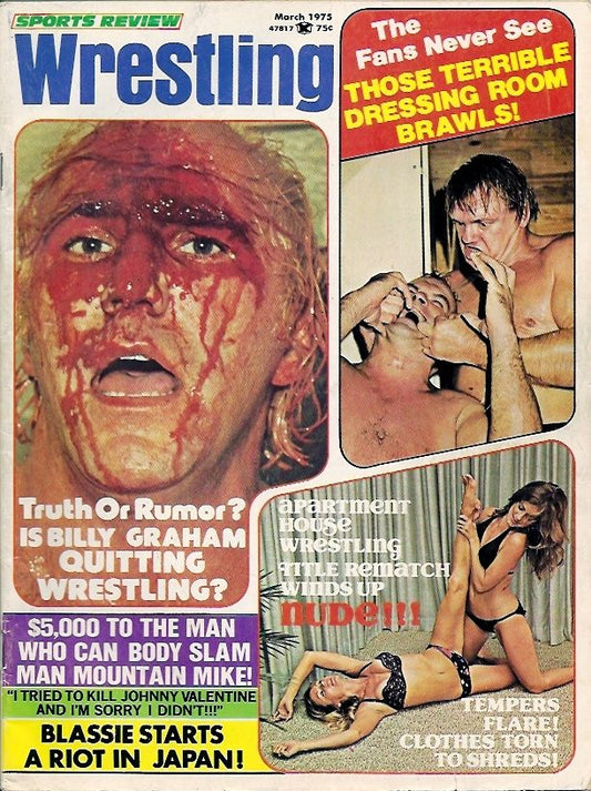 Sports Review Wrestling  March 1975
