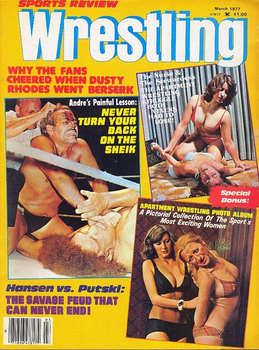 Sports Review Wrestling March 1977 Magazine PWcatalog