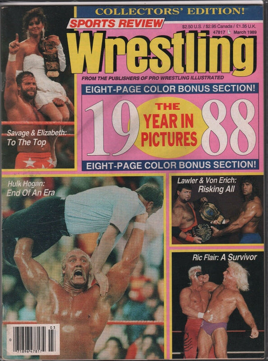 Sports Review Wrestling March 1989 Magazine PWcatalog