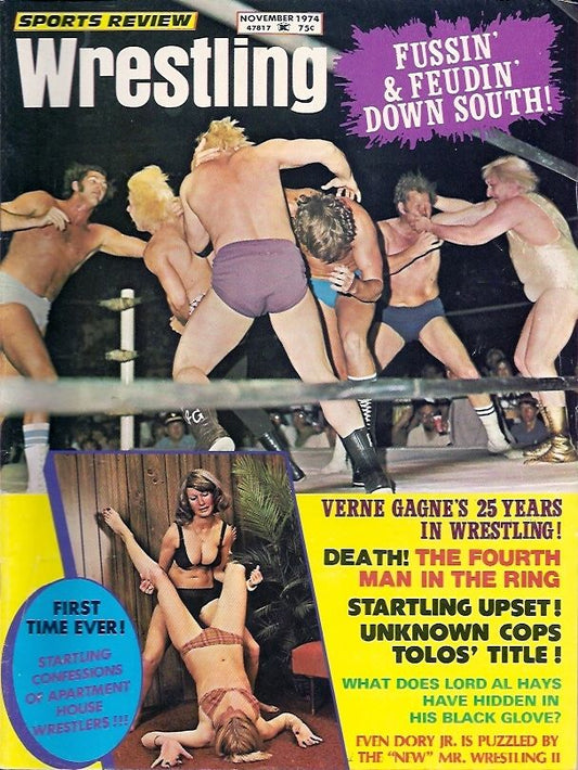 Sports Review Wrestling November 1974 Magazine PWcatalog