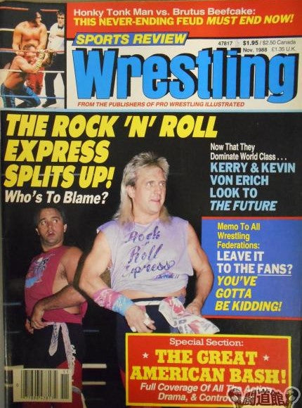 Sports Review Wrestling November 1988 Magazine PWcatalog
