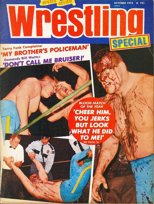 Sports Review Wrestling October 1972 Magazine PWcatalog
