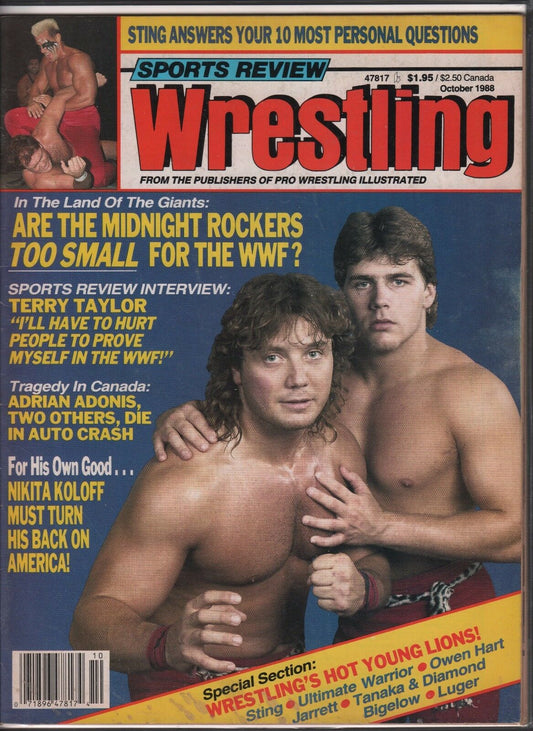 Sports Review Wrestling October 1988 Magazine PWcatalog