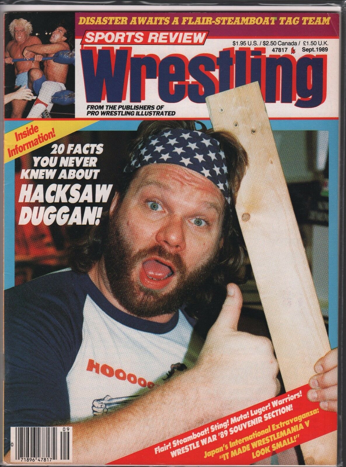 Sports Review Wrestling September 1989 Magazine PWcatalog