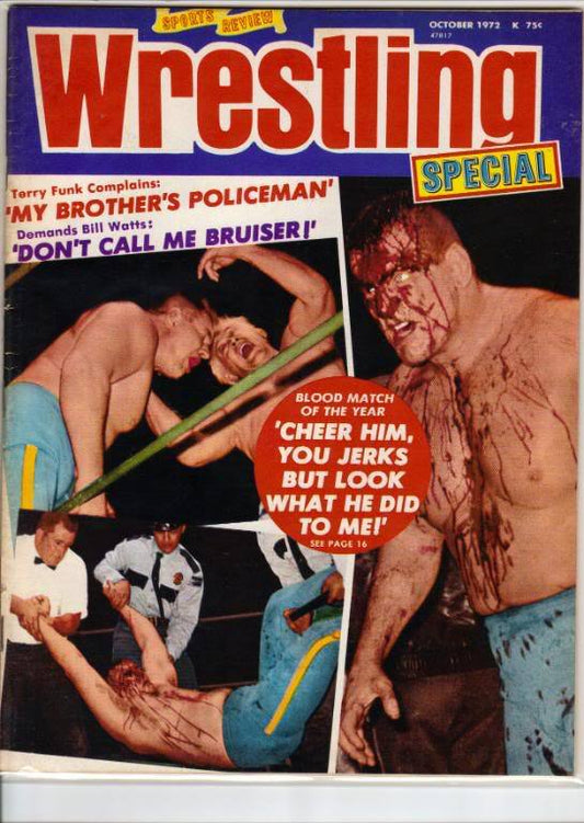 Sports Review Wrestling October 1972 Magazine PWcatalog