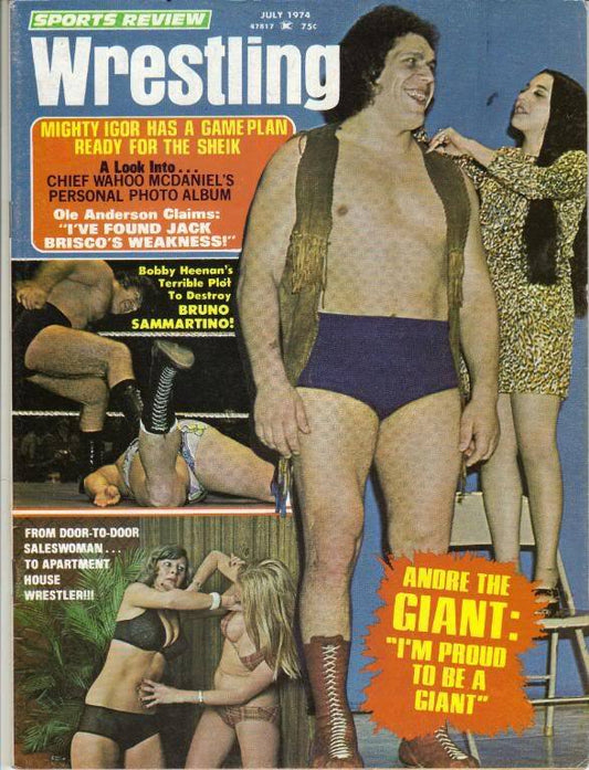 Sports Review Wrestling July 1974 Magazine PWcatalog