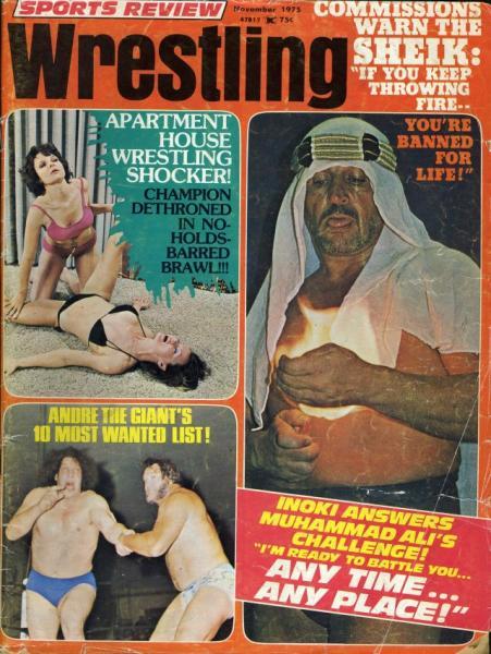 Sports Review Wrestling November 1975 Magazine PWcatalog