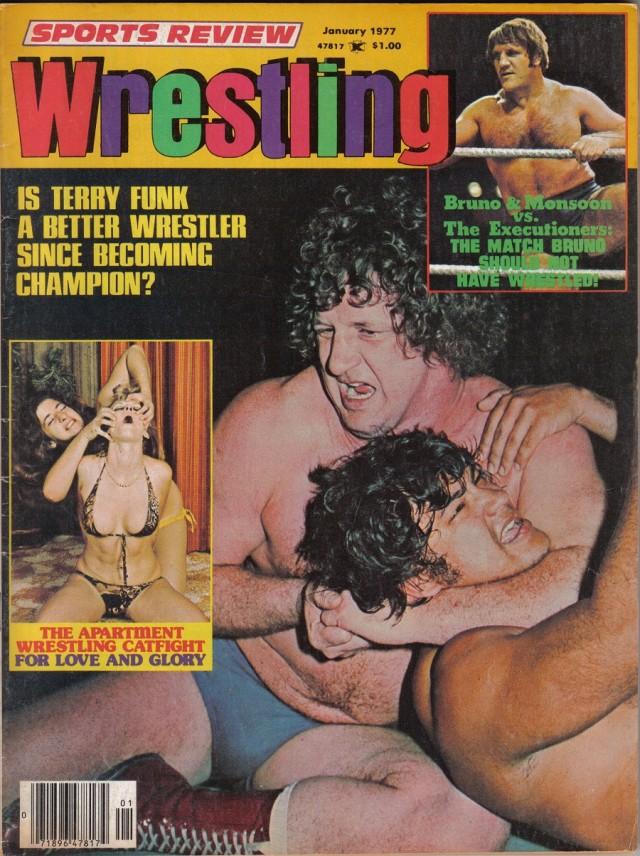 Sports Review Wrestling January 1977 Magazine PWcatalog