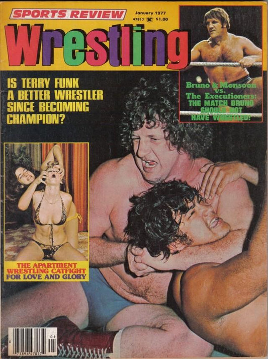 Sports Review Wrestling January 1977 Magazine PWcatalog