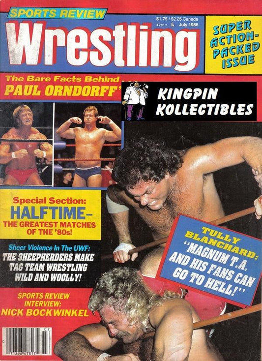Sports Review Wrestling July 1986 Magazine PWcatalog