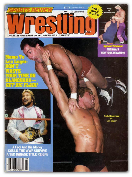 Sports Review Wrestling June 1988 Magazine PWcatalog