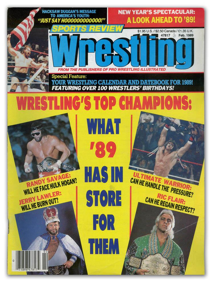 Sports Review Wrestling February 1989 Magazine PWcatalog