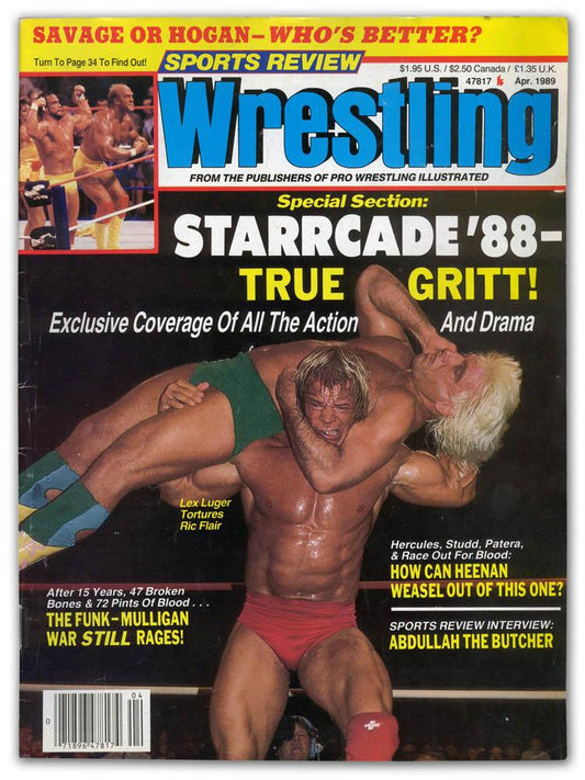 Sports Review Wrestling April 1989 Magazine PWcatalog