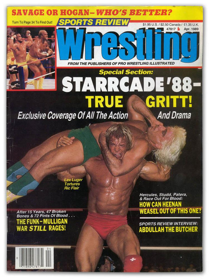 Sports Review Wrestling April 1989 Magazine PWcatalog