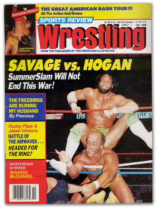 Sports Review Wrestling October 1989 Magazine PWcatalog
