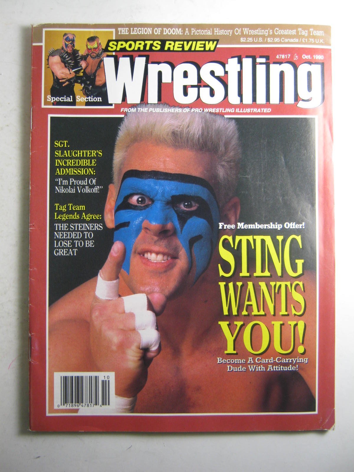Sports Review Wrestling October 1990 Magazine PWcatalog