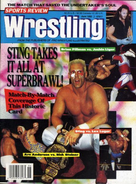 Sports Review Wrestling June 1992 Magazine PWcatalog