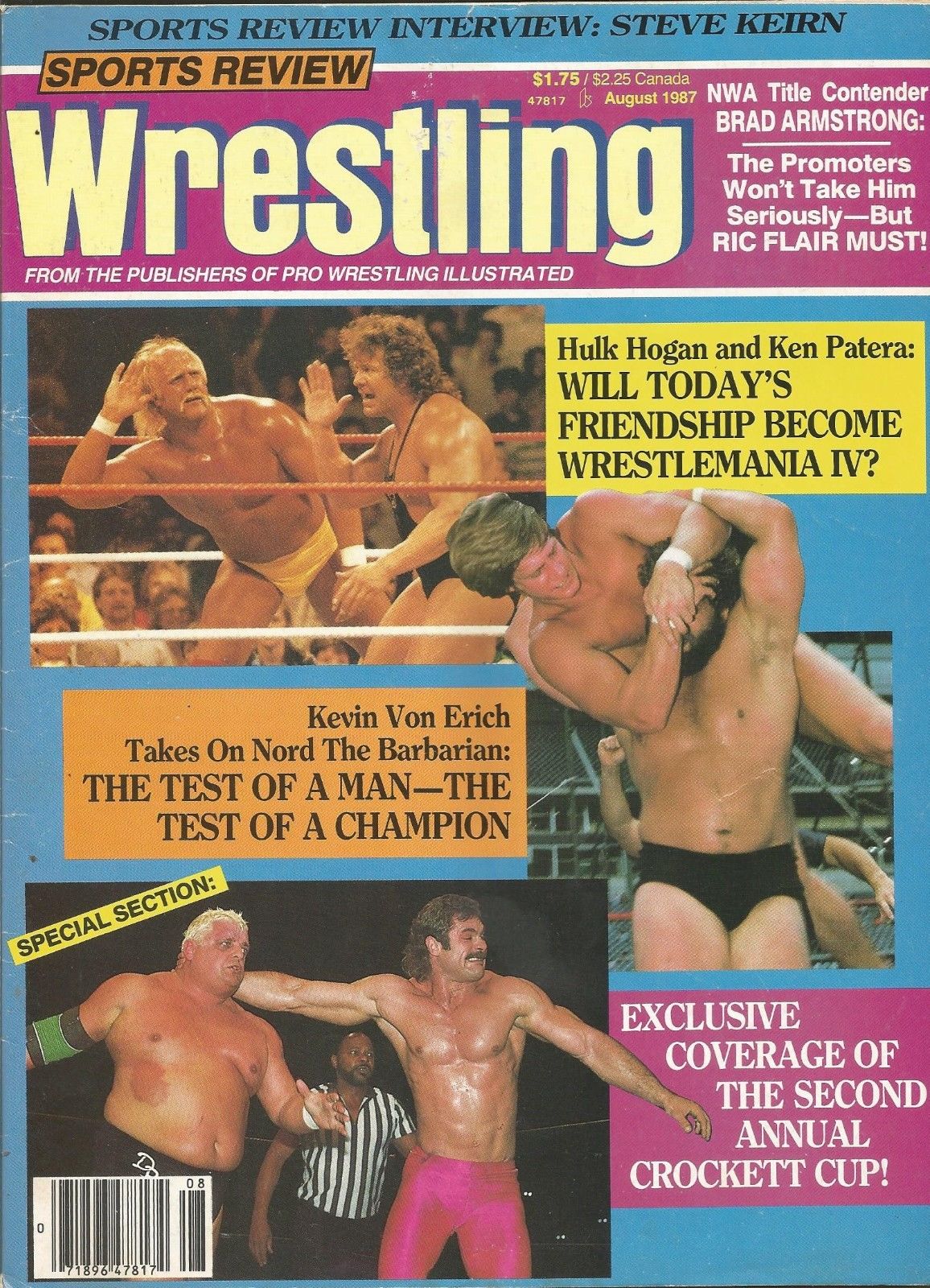 Sports Review Wrestling August 1987 Magazine PWcatalog