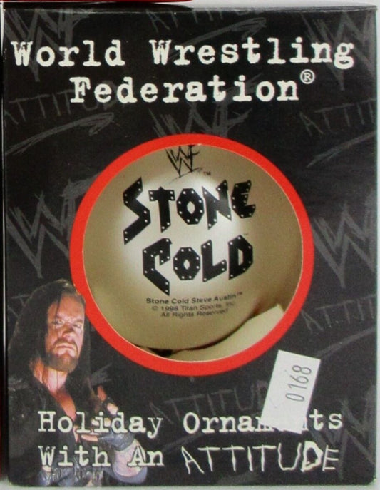WWF Steve Austin Christmas Ornament 1998