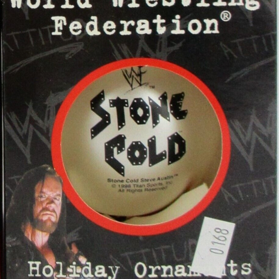 WWF Steve Austin Christmas Ornament 1998 Pwcatalog