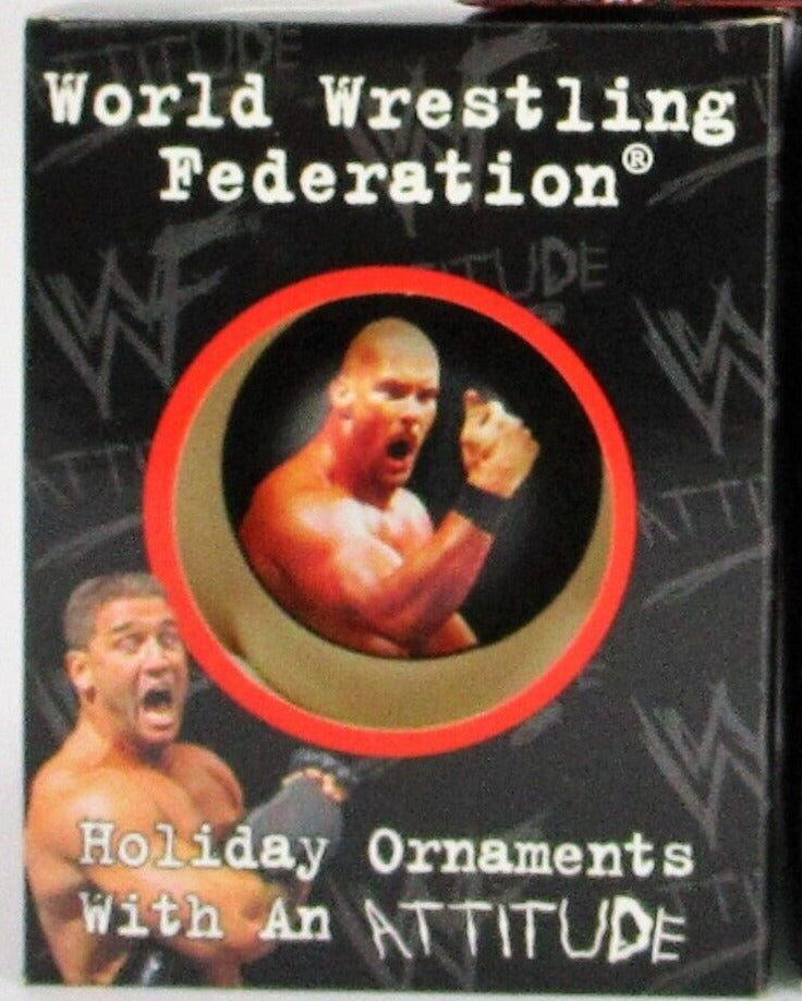 WWF Steve Austin Christmas Ornament 1998