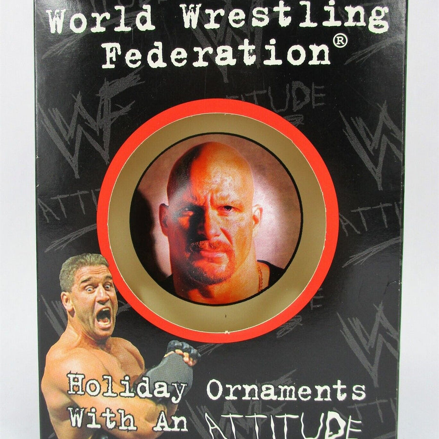 WWF Steve Austin Christmas Ornament 1998 Pwcatalog