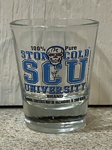 WWF Steve Austin SCU shot glass PWcatalog