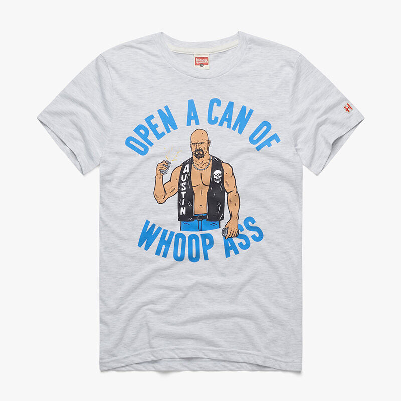 Steve Austin Open A Can of Whoop Ass Homage T-Shirt