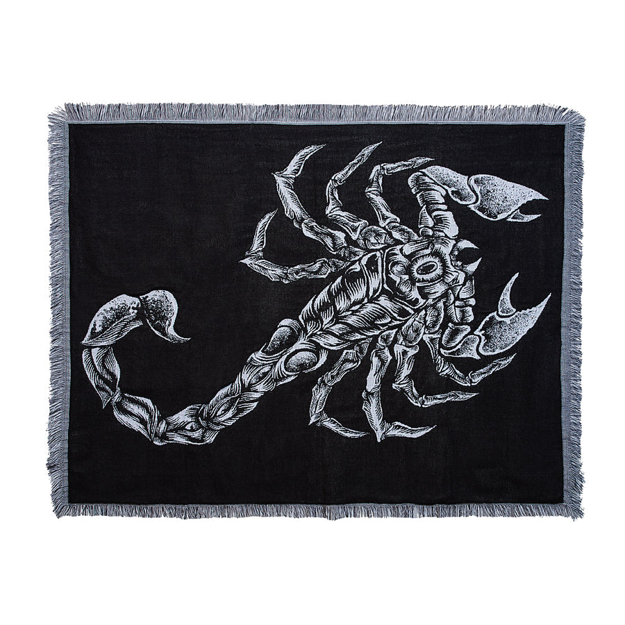 Sting Scorpion Jacquard Throw Blanket Pwcatalog