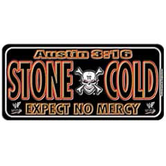 Stone Cold Crossbones License Plate