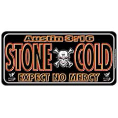 Stone Cold Crossbones License Plate Pwcatalog