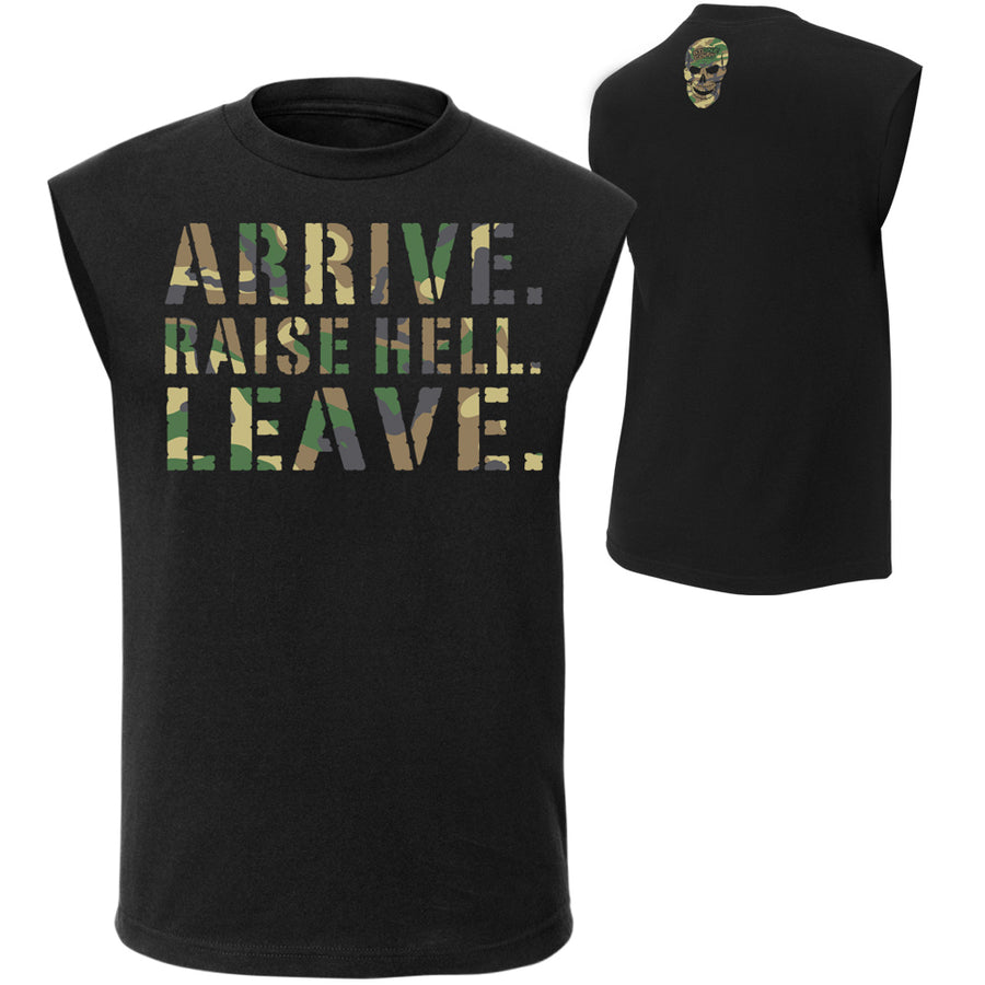 Steve Austin Arrive. Raise Hell. Leave. Muscle T-Shirt Pwcatalog