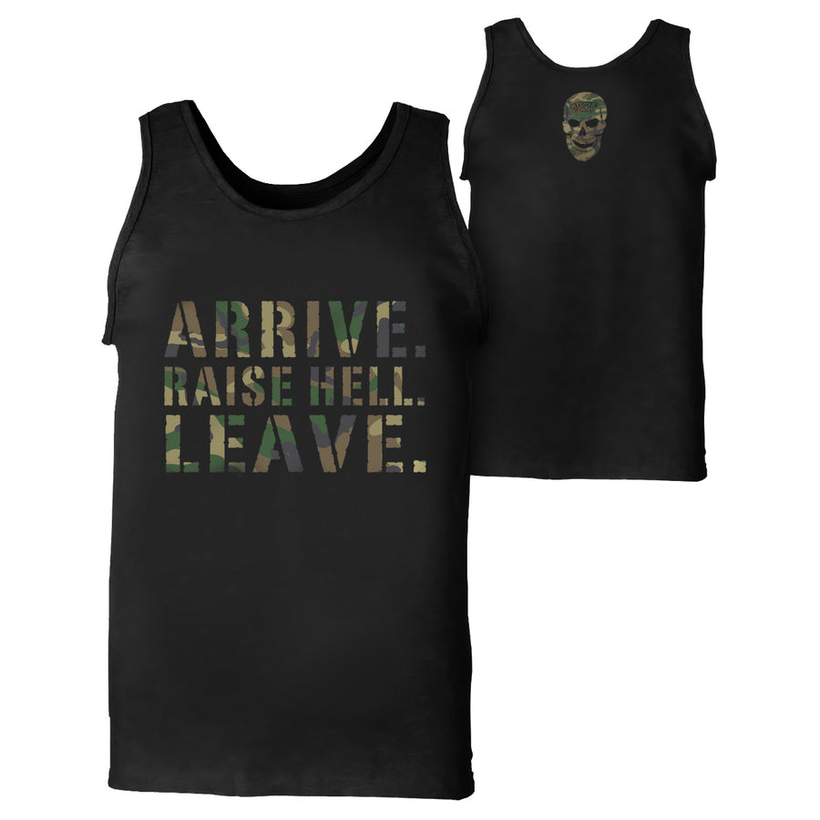 Steve Austin Arrive. Raise Hell. Leave. Tank Top Pwcatalog