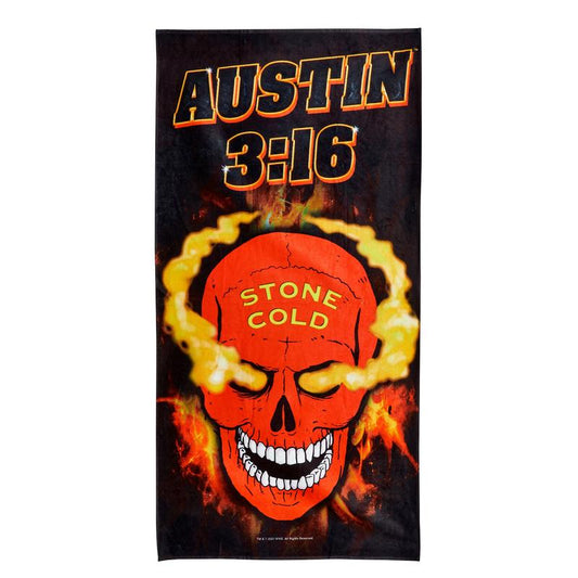 Stone Cold Steve Austin Smoking Skull 30 x 60 Beach Towel