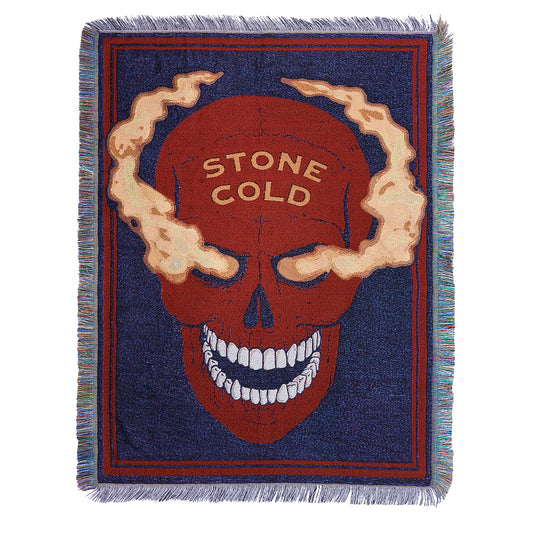 Stone Cold Steve Austin Smoking Skull Tapestry Blanket