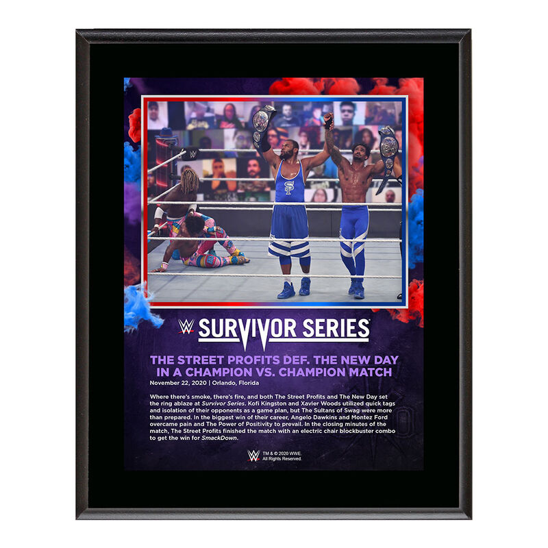 Street Profits Survivor Series 2020 10 x 13 Commemorative Plaque Pwcatalog