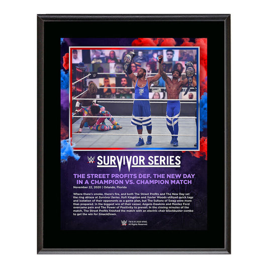 Street Profits Survivor Series 2020 10 x 13 Commemorative Plaque Pwcatalog