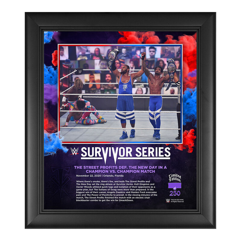 Street Profits Survivor Series 2020 15 x 17 Commemorative Plaque Pwcatalog