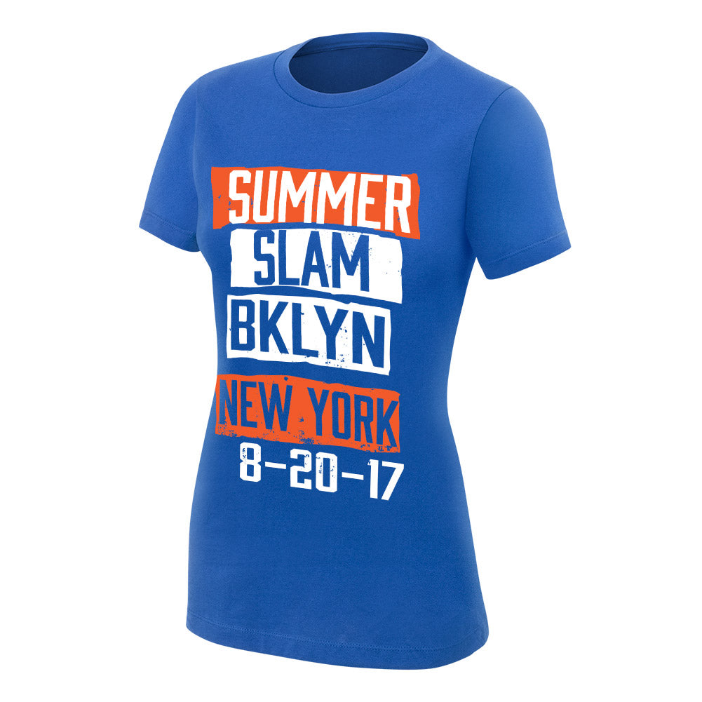 SummerSlam 2017 BKLYN Blue Women's T-Shirt Pwcatalog
