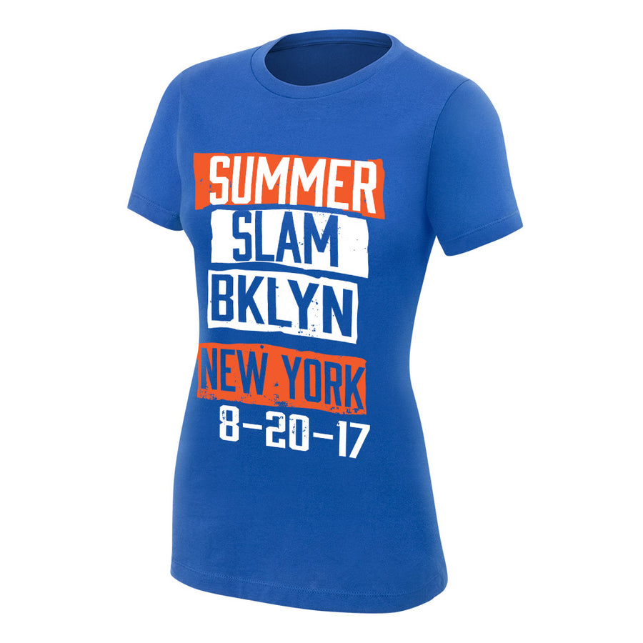 SummerSlam 2017 BKLYN Blue Women's T-Shirt Pwcatalog