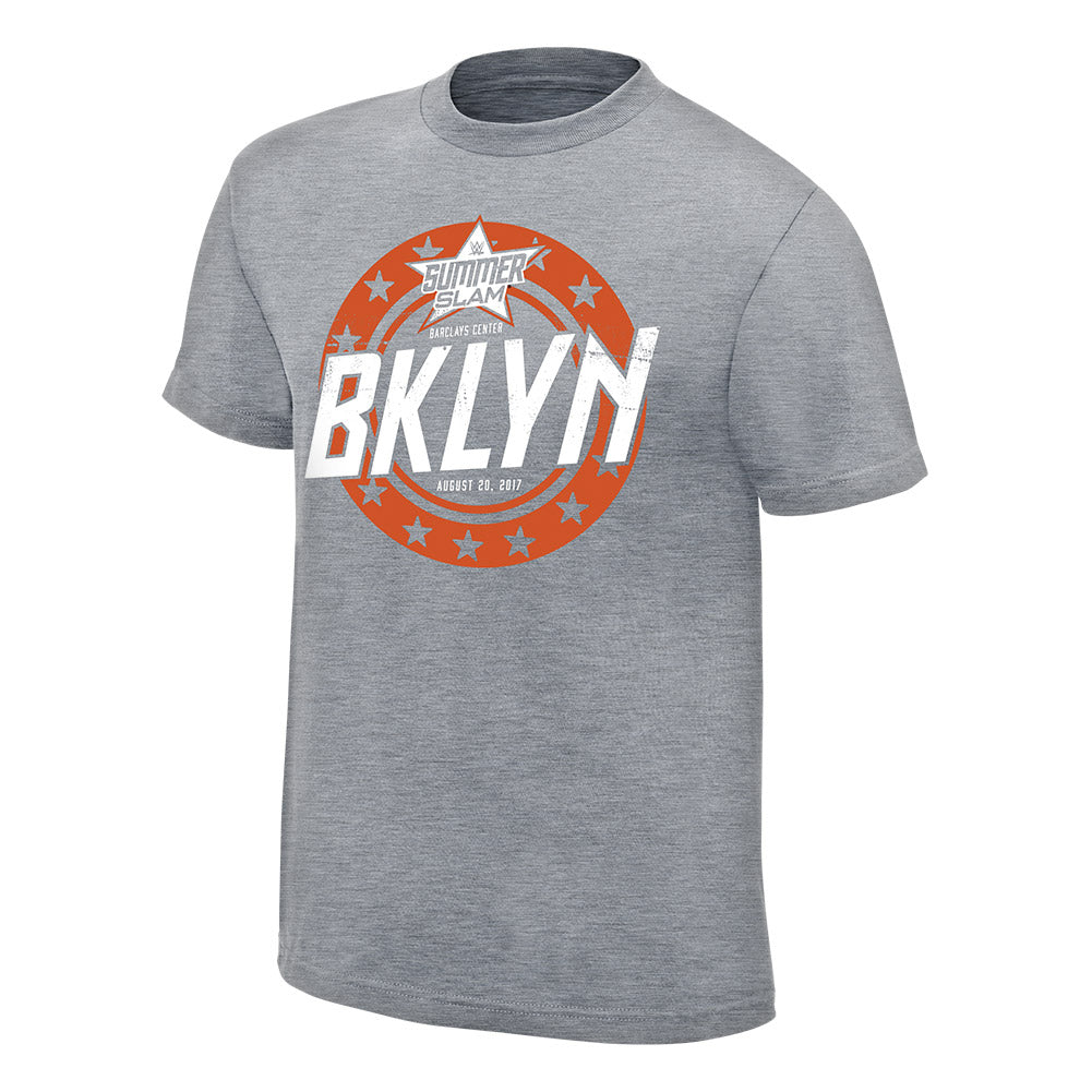 SummerSlam 2017 BKLYN Grey T-Shirt Pwcatalog