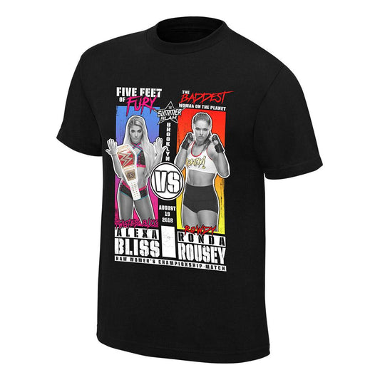 SummerSlam 2018 Alexa Bliss vs Ronda Rousey Match T-Shirt