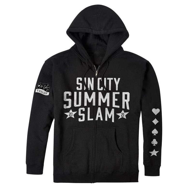 SummerSlam 2021 Sin City Lightweight Full-Zip Hoodie Sweatshirt Pwcatalog