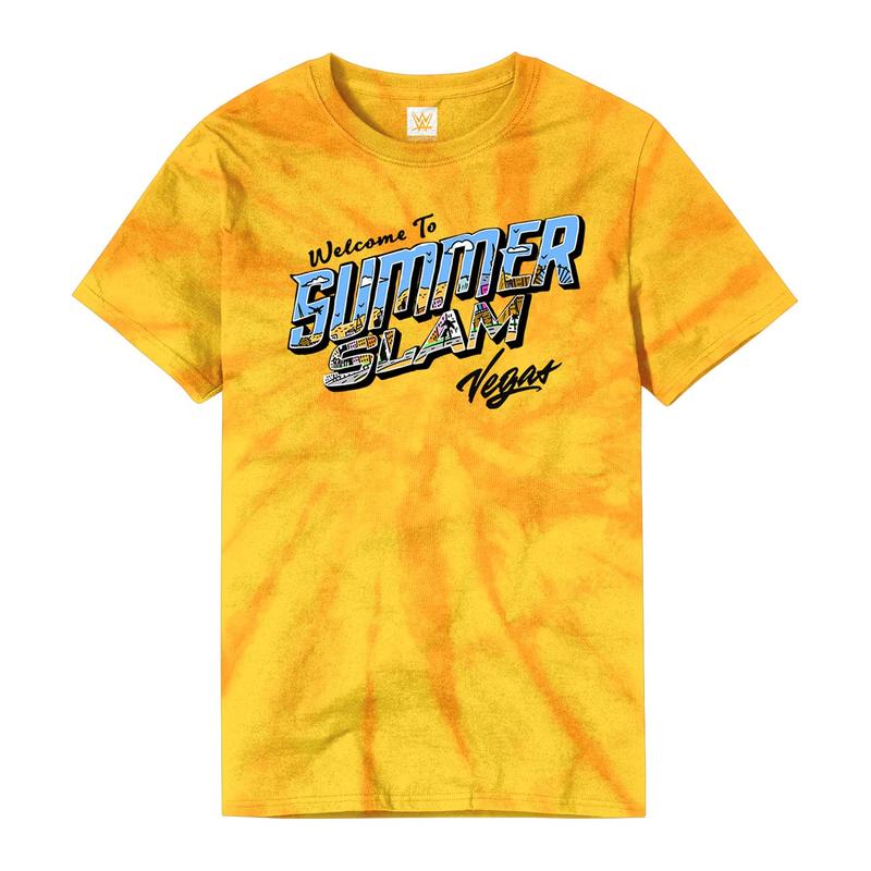 SummerSlam 2021 Welcome to SummerSlam Tie-Dye T-Shirt Pwcatalog